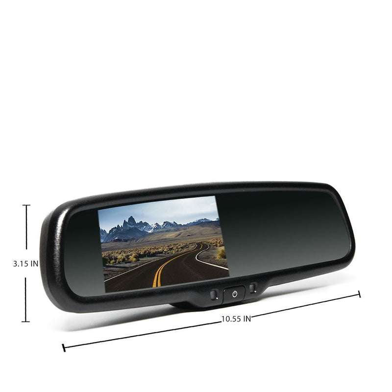 Backup Camera System with Replacement Mirror Monitor