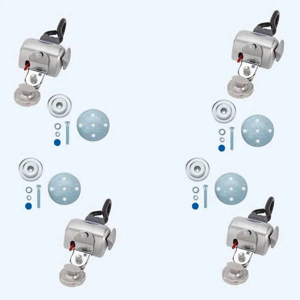 Q'Straint 4 QRT Standard Retractors with Slide 'N Click Fittings | Q-8201-SC