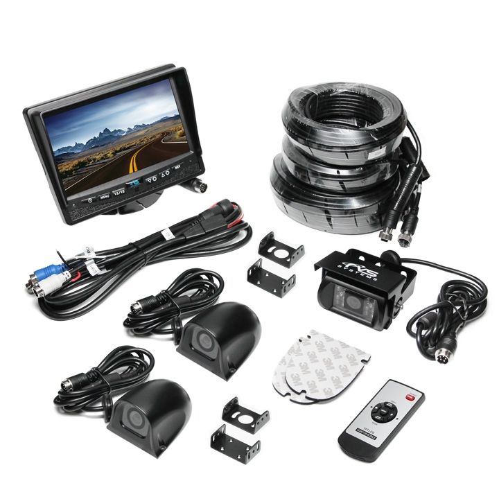 Backup Camera System with Side Cameras