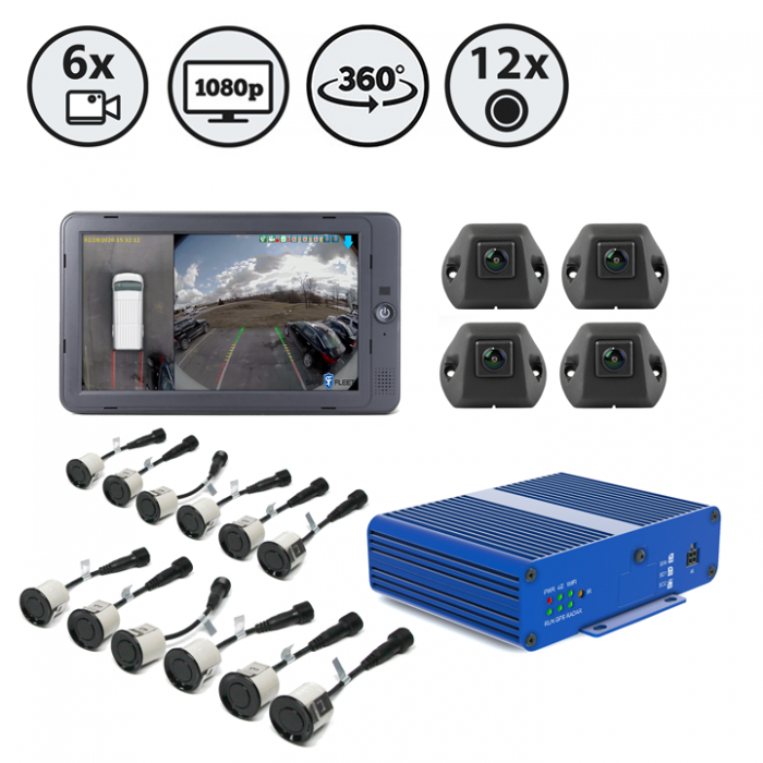 INVIEW 360° HD NON-DVR AROUND VEHICLE MONITORING SYSTEM | RVS-360V2