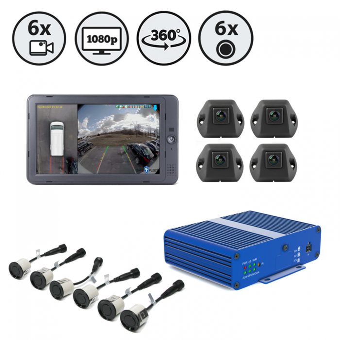 INVIEW 360° HD NON-DVR AROUND VEHICLE MONITORING SYSTEM | RVS-360V2